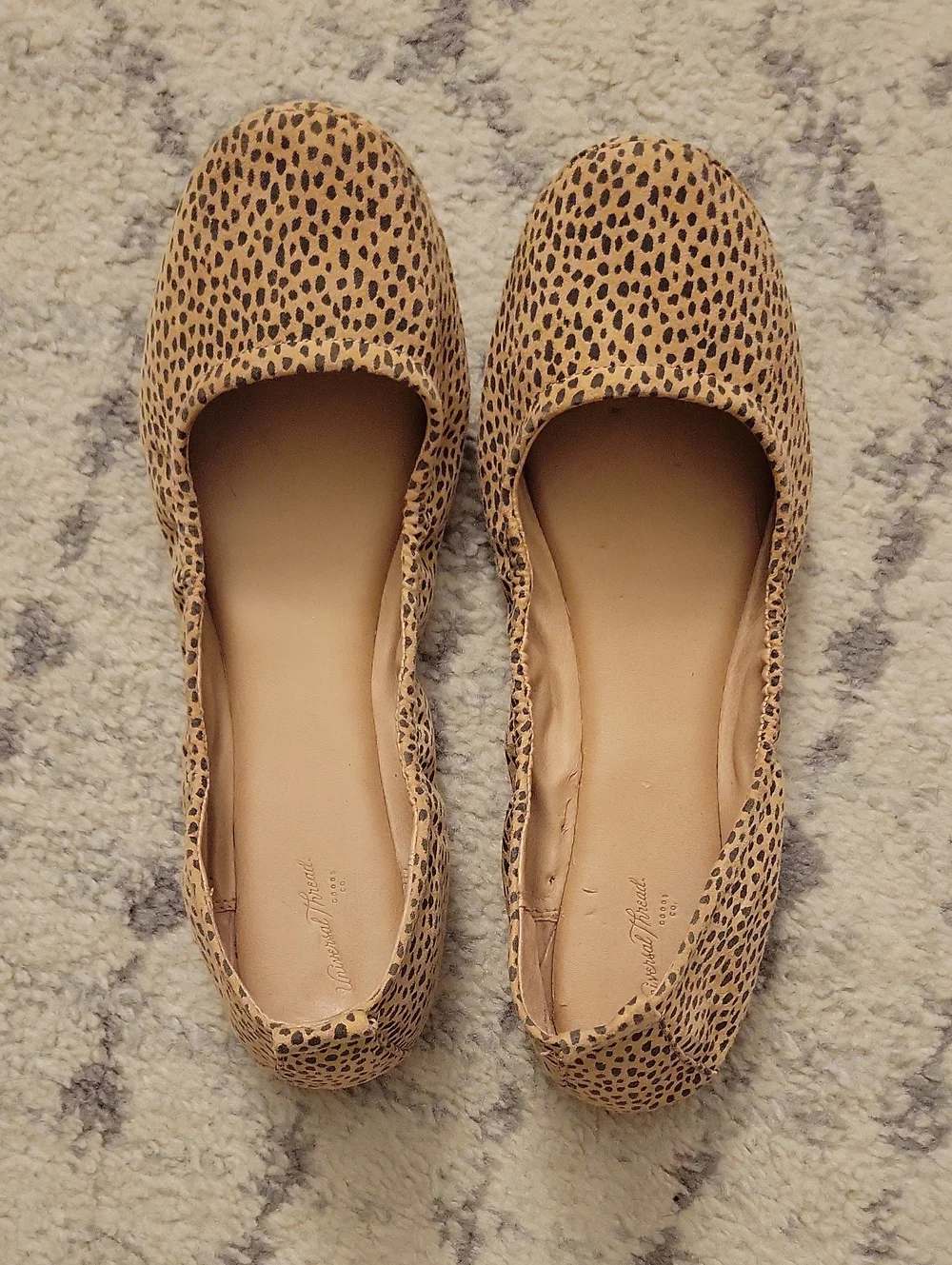 Leopard Print Ballet Flats in Tan - Classic Everyday Style